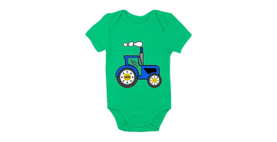 Bodys de tractores para bebés verde John Deere